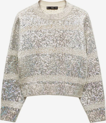 MANGO Pullover 'Future' in Silber: predná strana