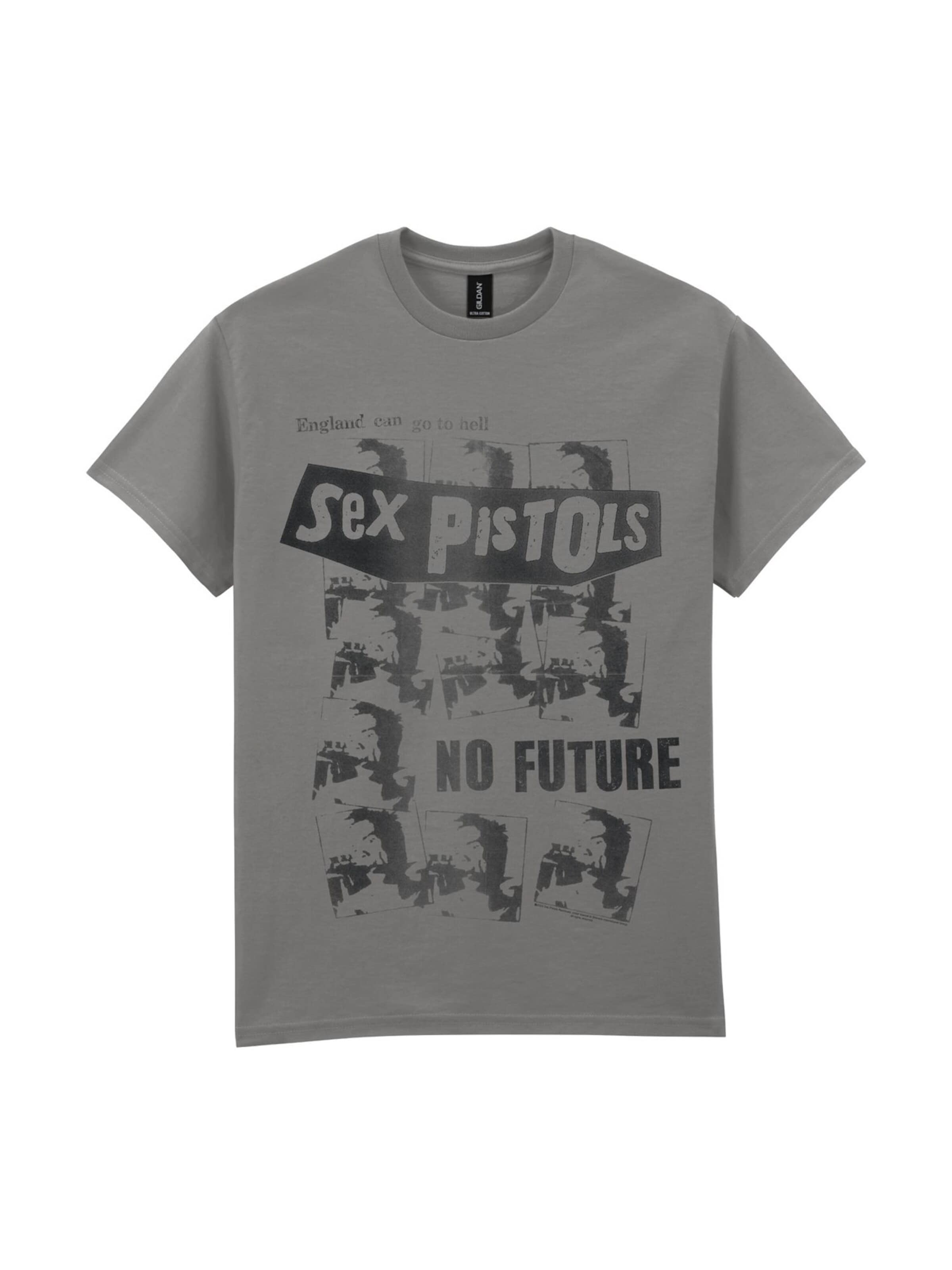 Sex Pistols Shirt 'Sex Pistols No Future T-Shirt' in Grey: front
