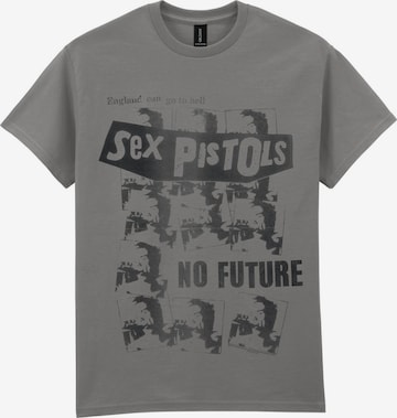 Sex Pistols Koszulka 'Sex Pistols No Future T-Shirt' w kolorze szary: przód