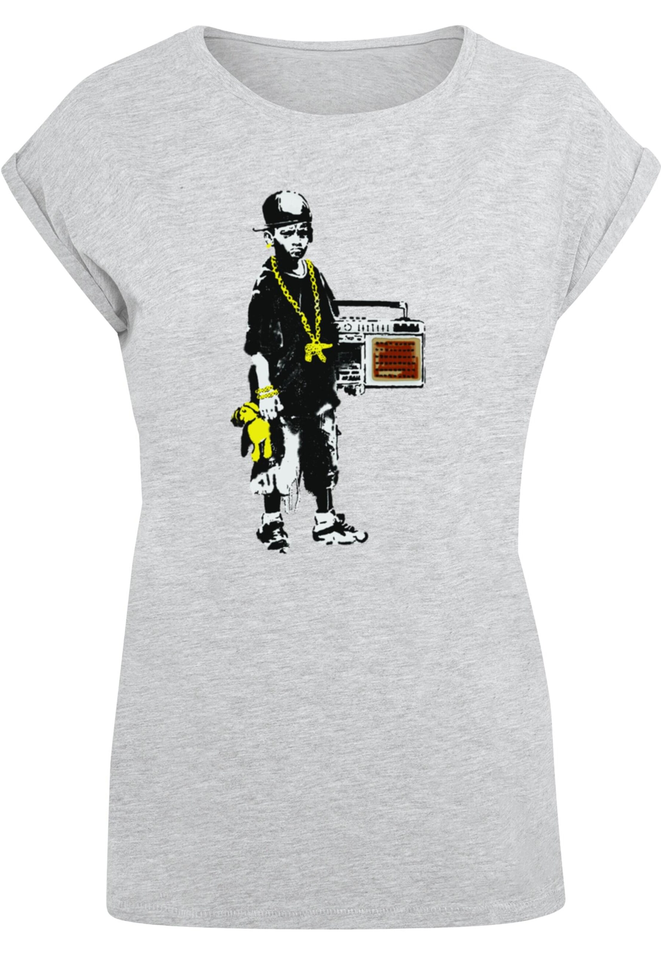 T-shirt 'Brandalised - Boy With Teddy' Merchcode en gris : devant