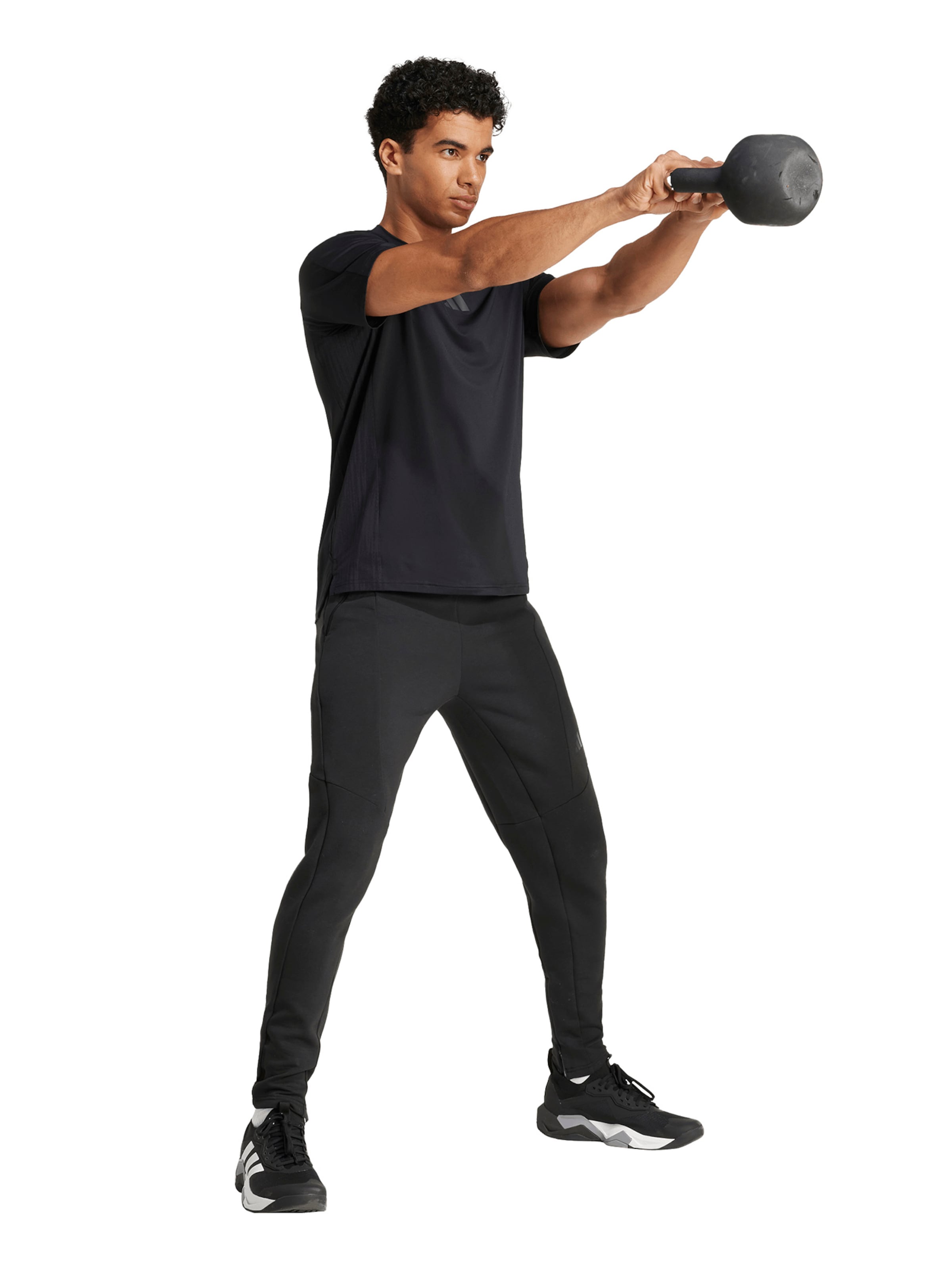 ADIDAS PERFORMANCE Funkční tričko 'D4T INT.' – černá