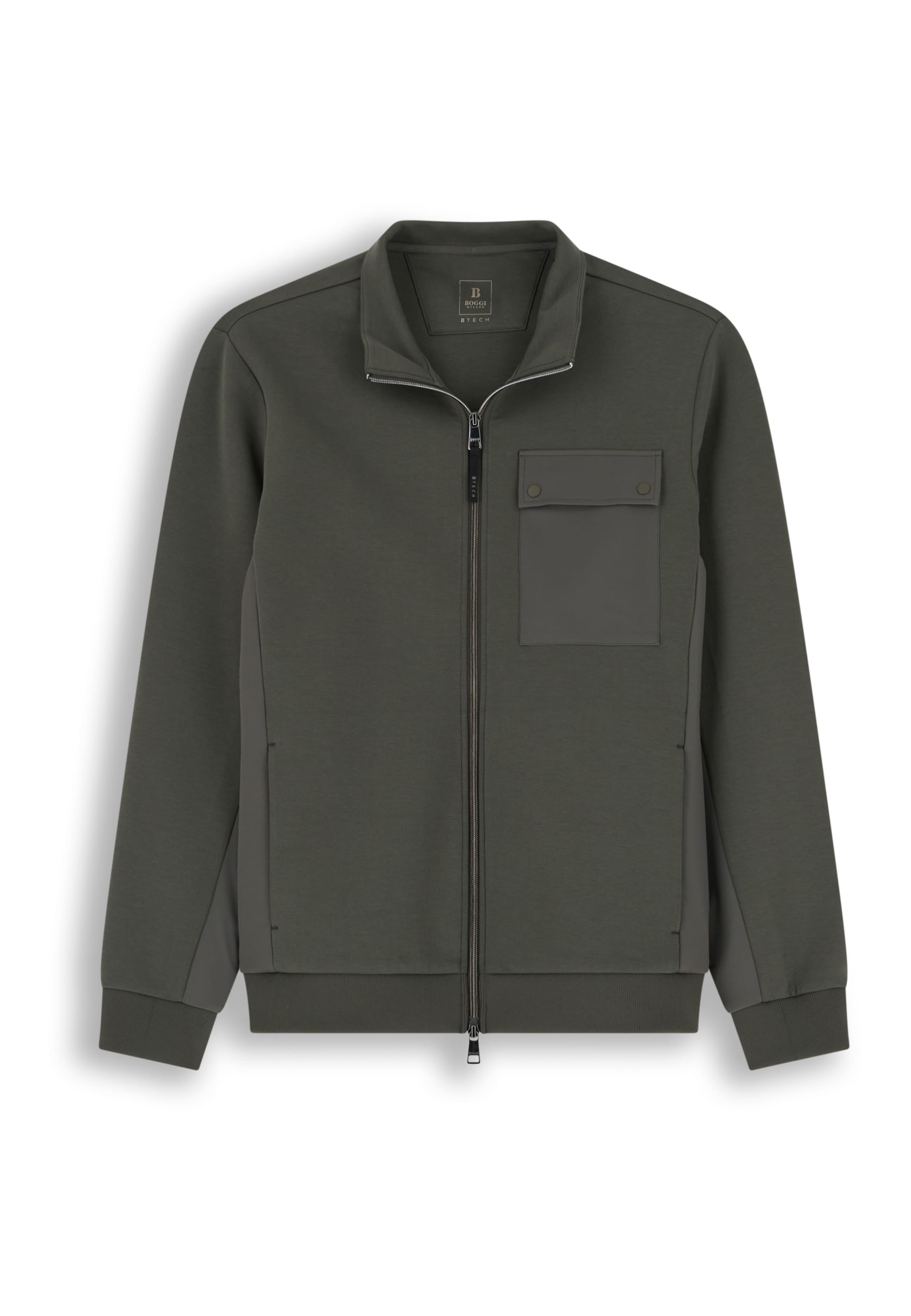 Veste de survêtement Boggi Milano en vert : devant