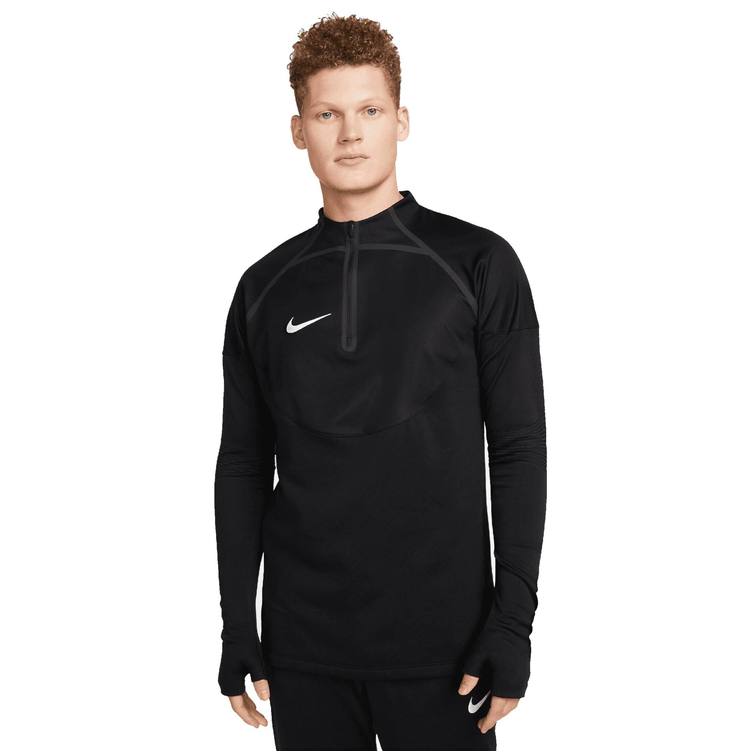 NIKE Sportsweatshirt 'Academy Pro Dril Winter Warrior' in Schwarz: Vorderseite