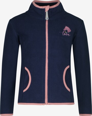 SALT AND PEPPER Fleece Jacket 'Wild Horses' in Blue: front