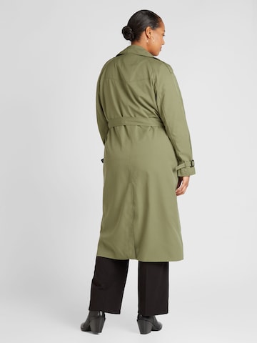 ONLY Carmakoma Between-Seasons Coat 'CHLOE' in Green