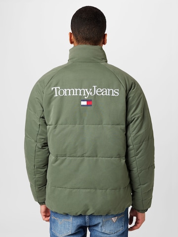 žalia Tommy Jeans Žieminė striukė