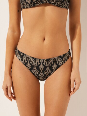 CALZEDONIA Bikini Bottoms in Black: front