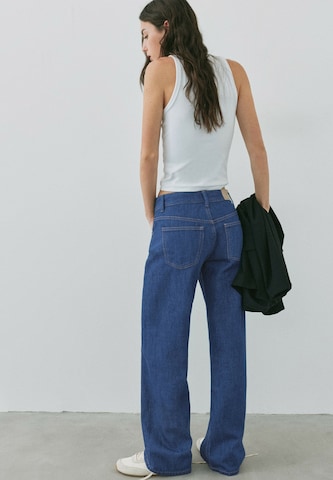 Pull&Bear Loosefit Jeans i blå