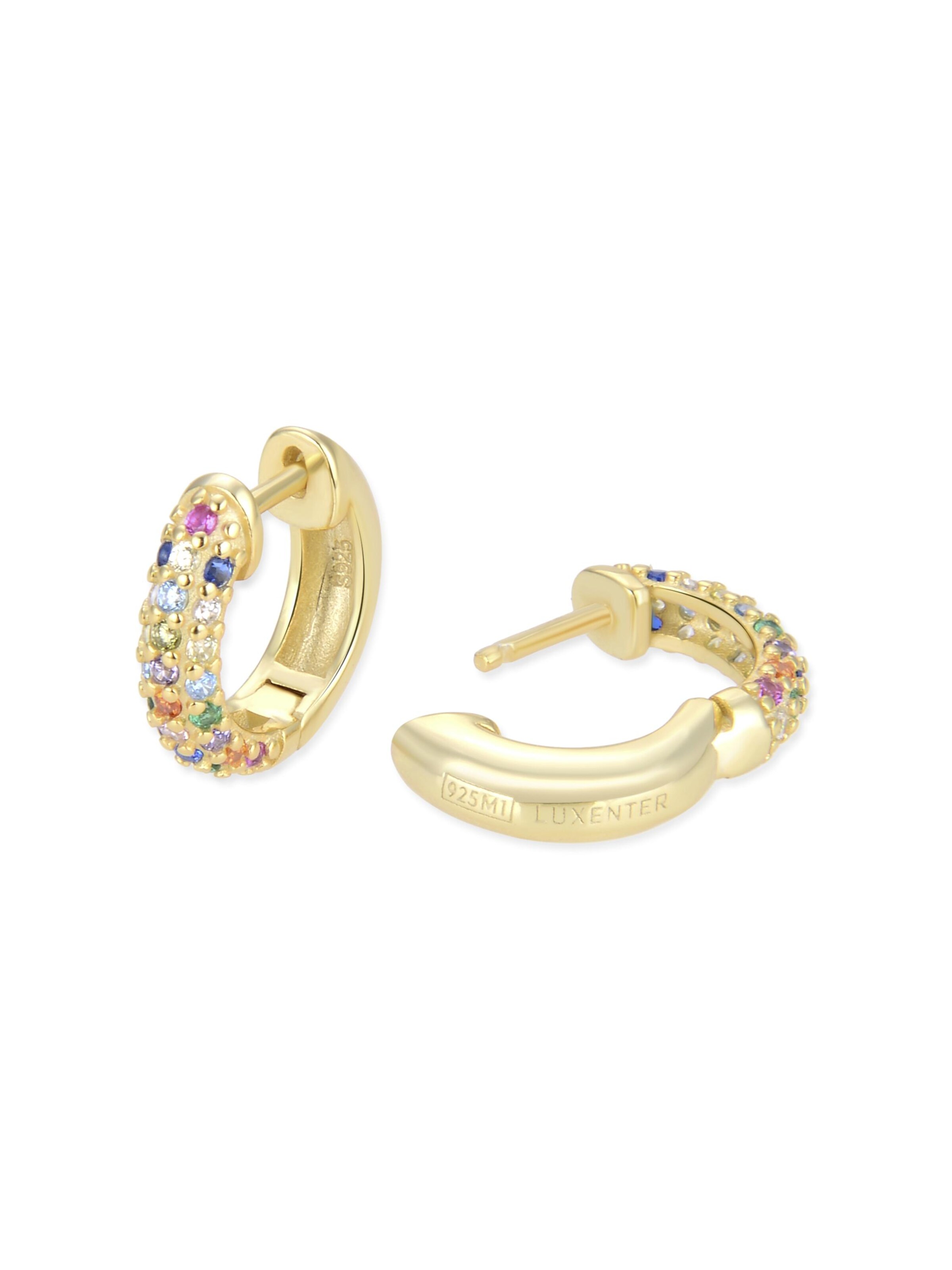 Luxenter Øreringe 'Iralda' i blandingsfarvet