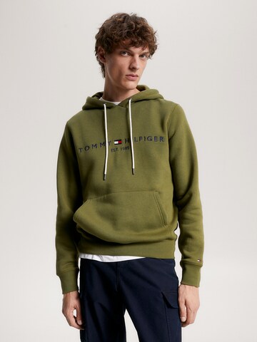 TOMMY HILFIGER - Ajuste regular Sudadera en verde: frente