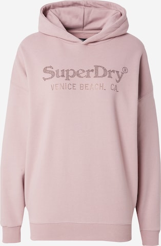 Superdry Sweatshirt 'Venue' in Pink: front