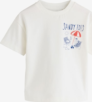 T-Shirt Next en blanc : devant