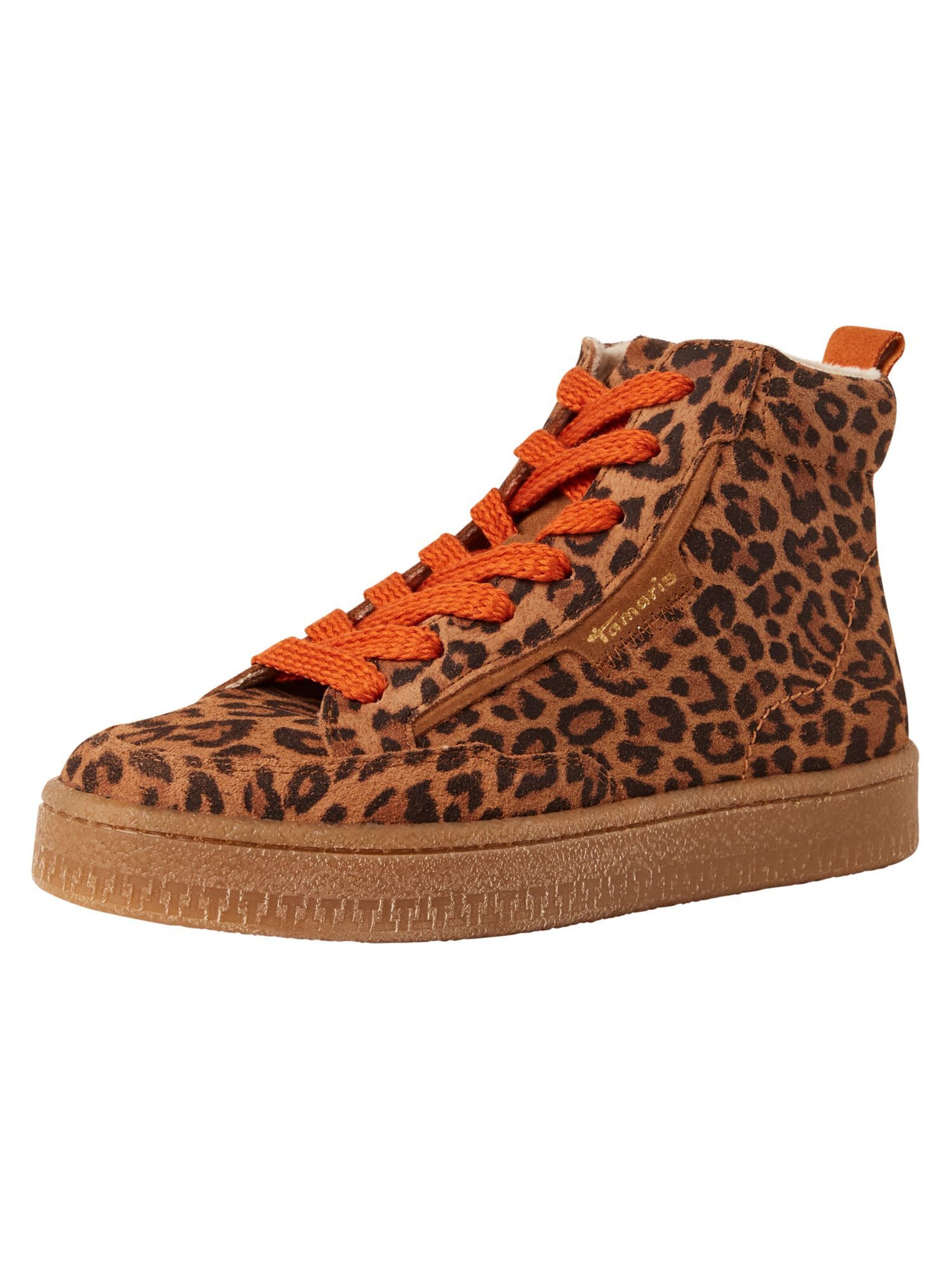 Bottines à lacets Tamaris en marron : devant