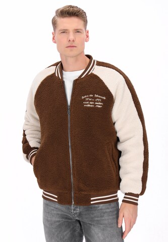 Veste mi-saison DreiMaster Vintage en marron : devant