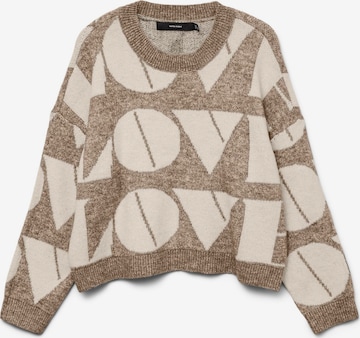 VERO MODA Trui 'VMLove' in Bruin: voorkant