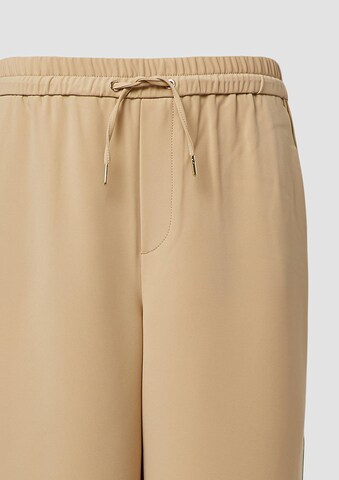 s.Oliver Wide leg Broek in Beige