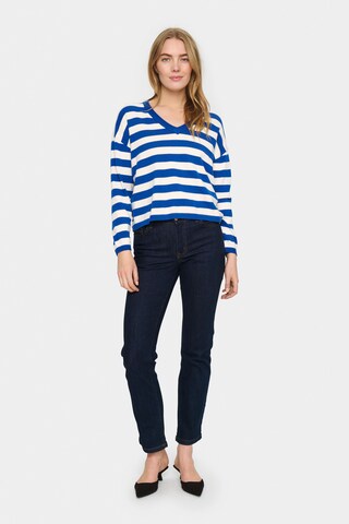 SAINT TROPEZ Pullover 'Fikam' in Blau