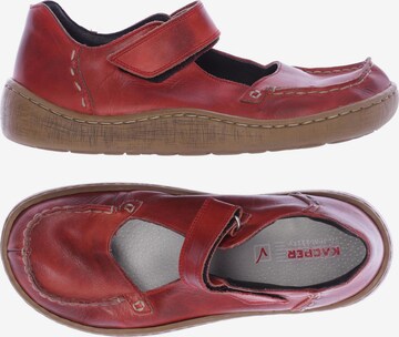 Rieker Flats & Loafers in 37 in Red: front