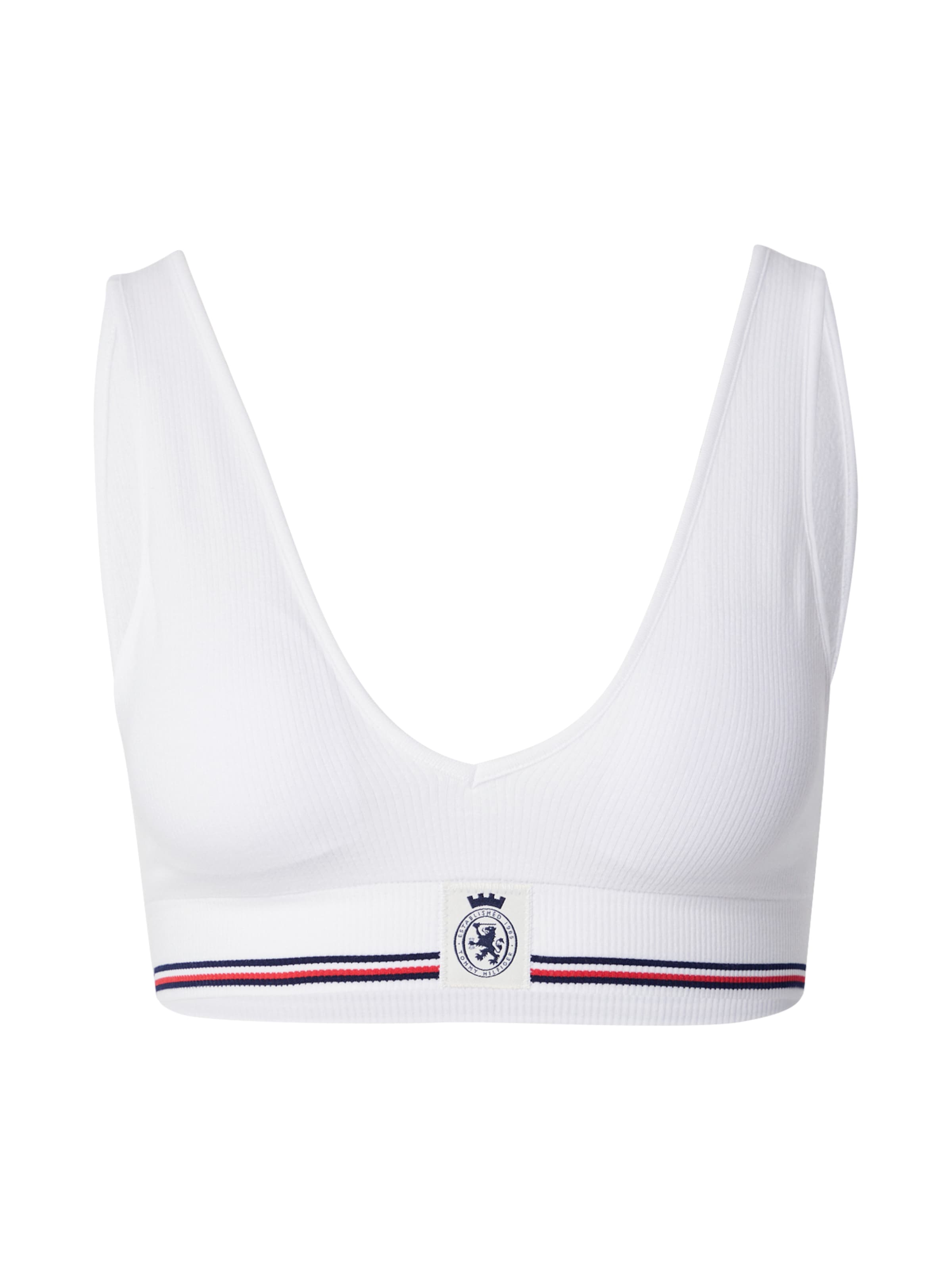 balta Tommy Hilfiger Underwear Trikampė Liemenėlė: priekis