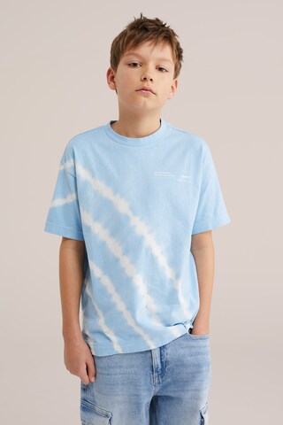 WE Fashion T-Shirt in Blau: Vorderseite