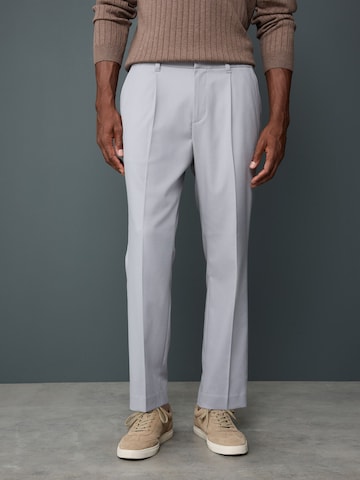 Next Slim fit Trousers with creases in Grey: front