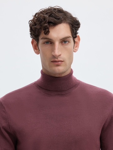 Pull-over 'SLHTRAY' SELECTED en rouge