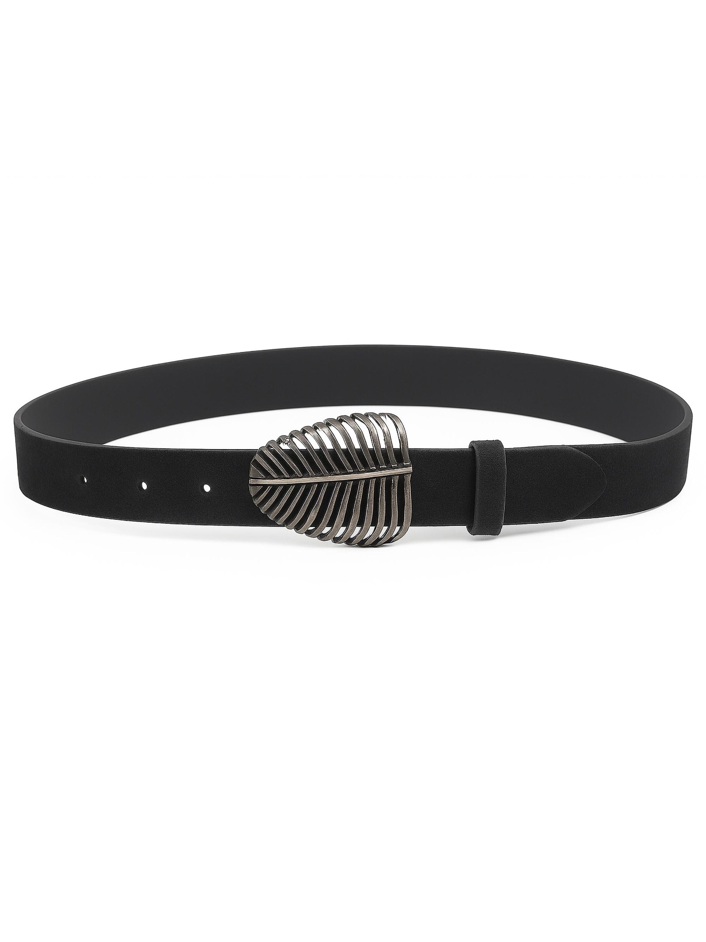 COLLEZIONE ALESSANDRO Belt in Black: front