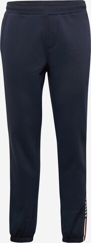 TOMMY HILFIGER Tapered Broek 'GLOBAL STRIPE' in Blauw: voorkant