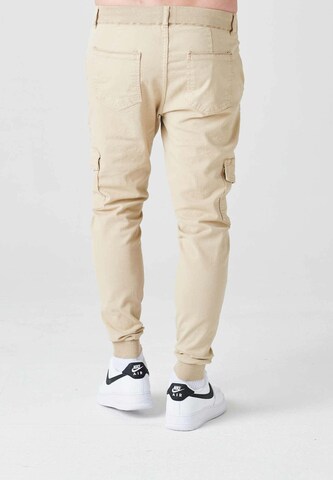 2Y Premium Tapered Jeans in Beige