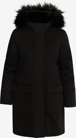 Parka d’hiver DreiMaster Vintage en noir : devant