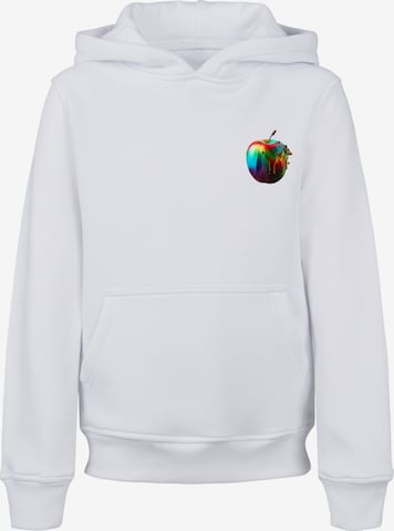 F4NT4STIC Sweatshirt 'Colorfood Collection - Rainbow Apple' in White: front
