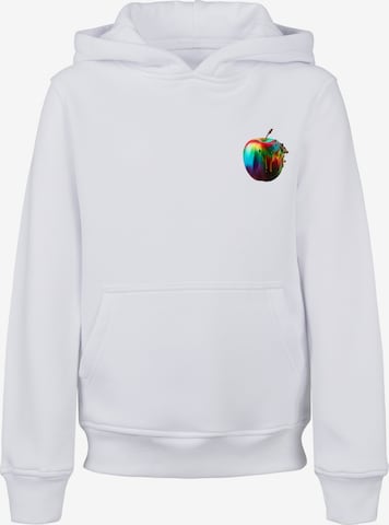 Sweat 'Colorfood Collection - Rainbow Apple' F4NT4STIC en blanc : devant