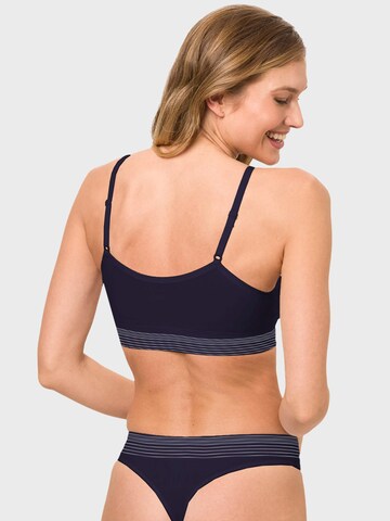 BeeDees Top 'Bustier Comfee Strap Top' in Blue