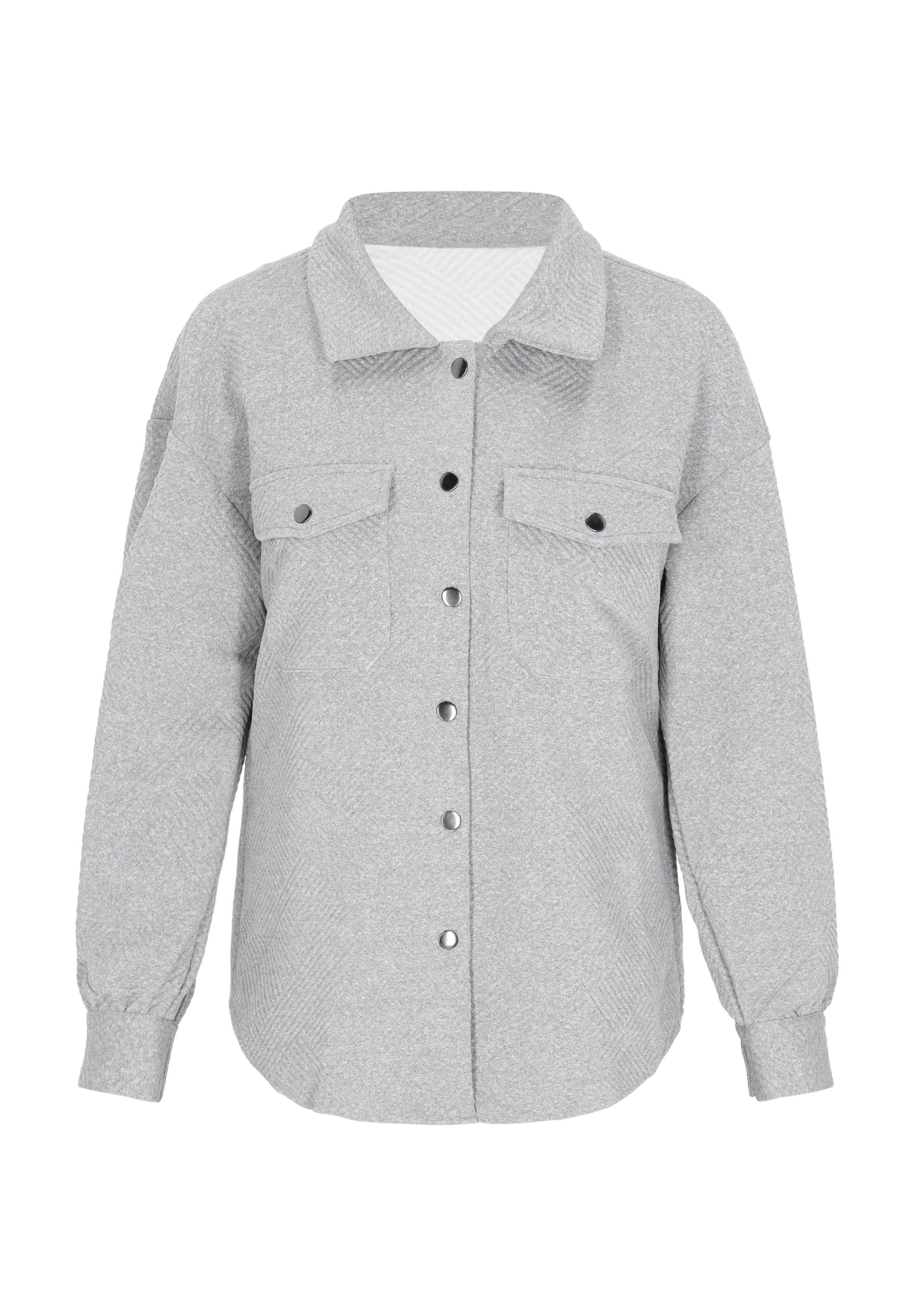 usha BLUE LABEL Blouse in Grijs: voorkant