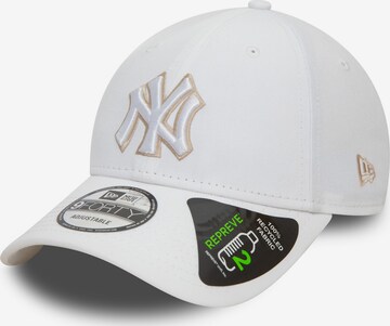 Casquette 'REPREVE OUTLINE 9FORTY NEYYAN' NEW ERA en blanc : devant