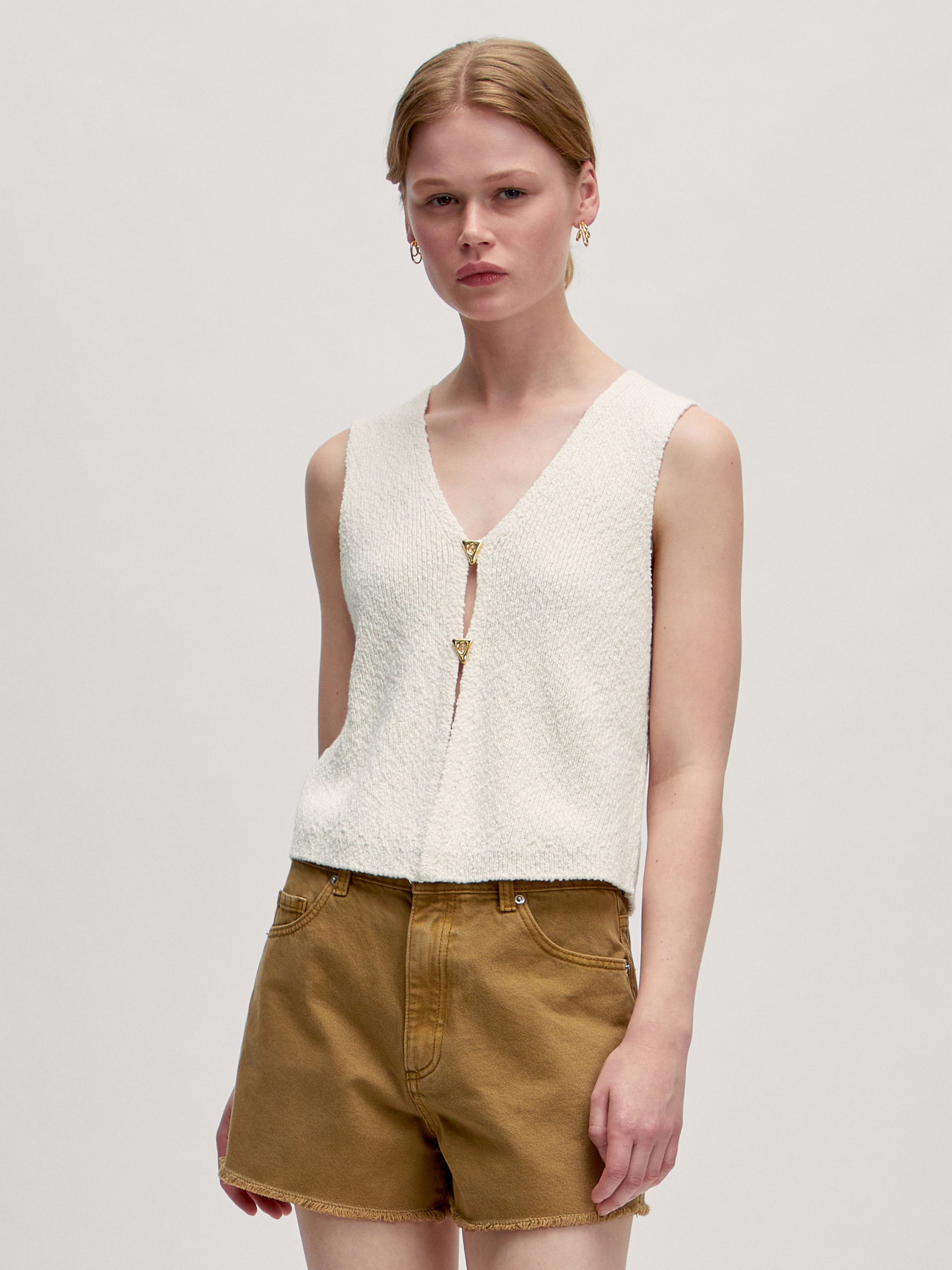 EDITED Productos Chaleco 'Rike' beige