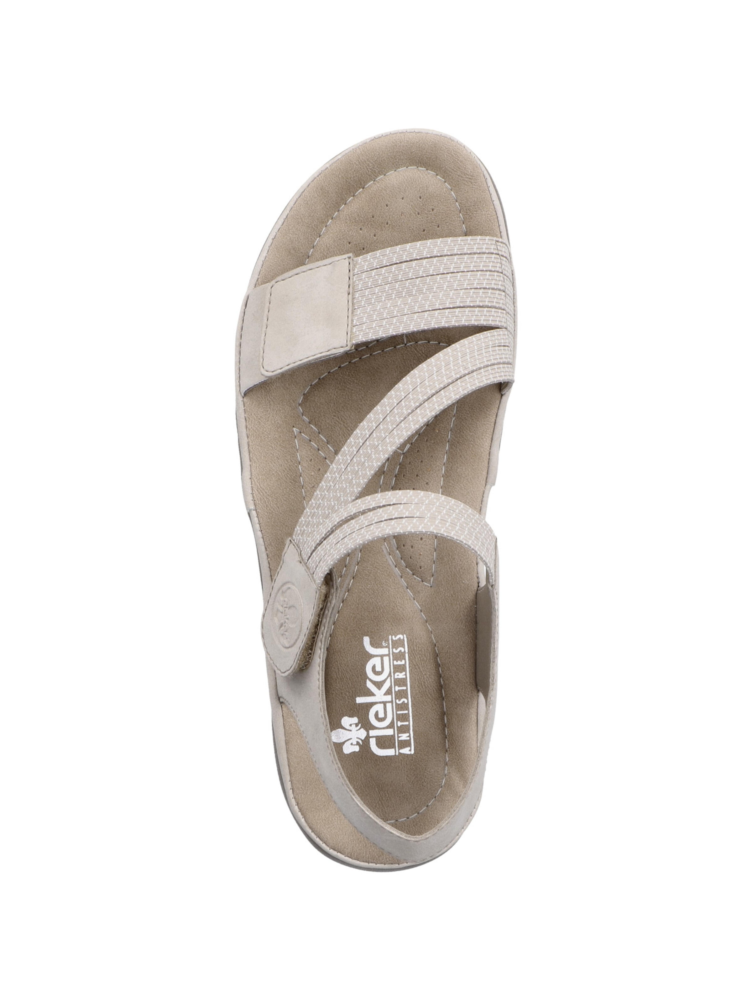 Sandale cu baretă de la Rieker pe bej