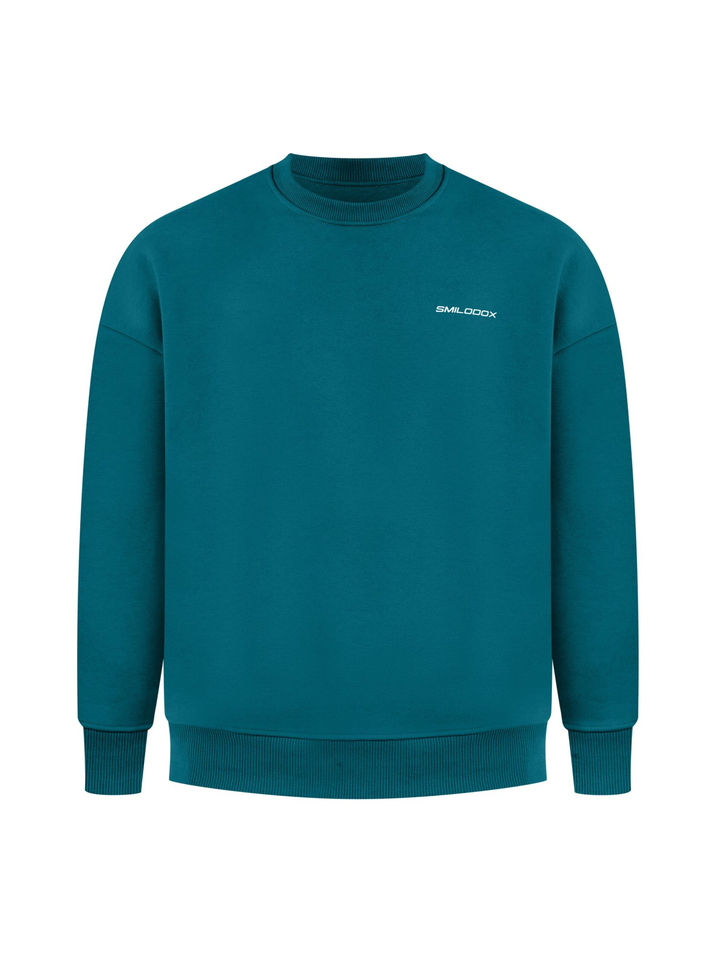 Smilodox Sweatshirt in Groen: voorkant