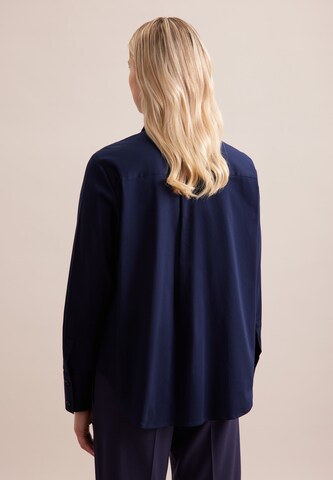 SEIDENSTICKER Blouse 'Schwarze Rose ' in Blauw