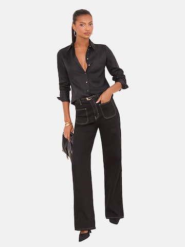 Lipsy Blouse in Zwart: voorkant