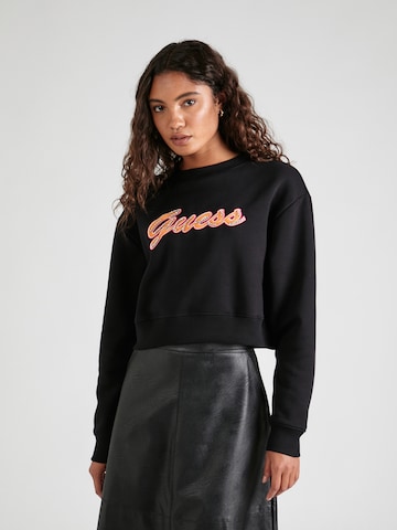 GUESS Sweatshirt in Black: front