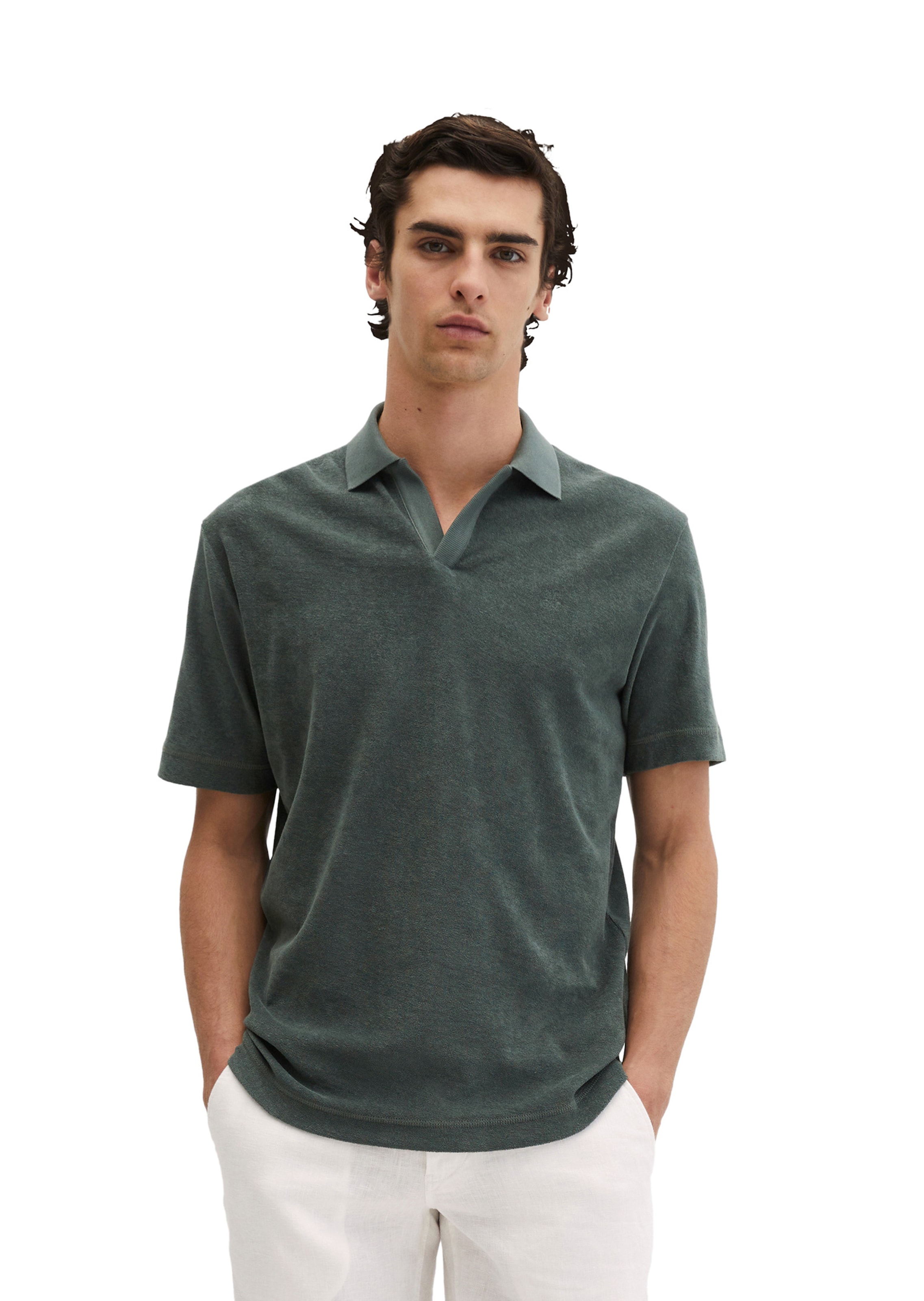 Marc O'Polo Poloshirt in Grau: Vorderseite