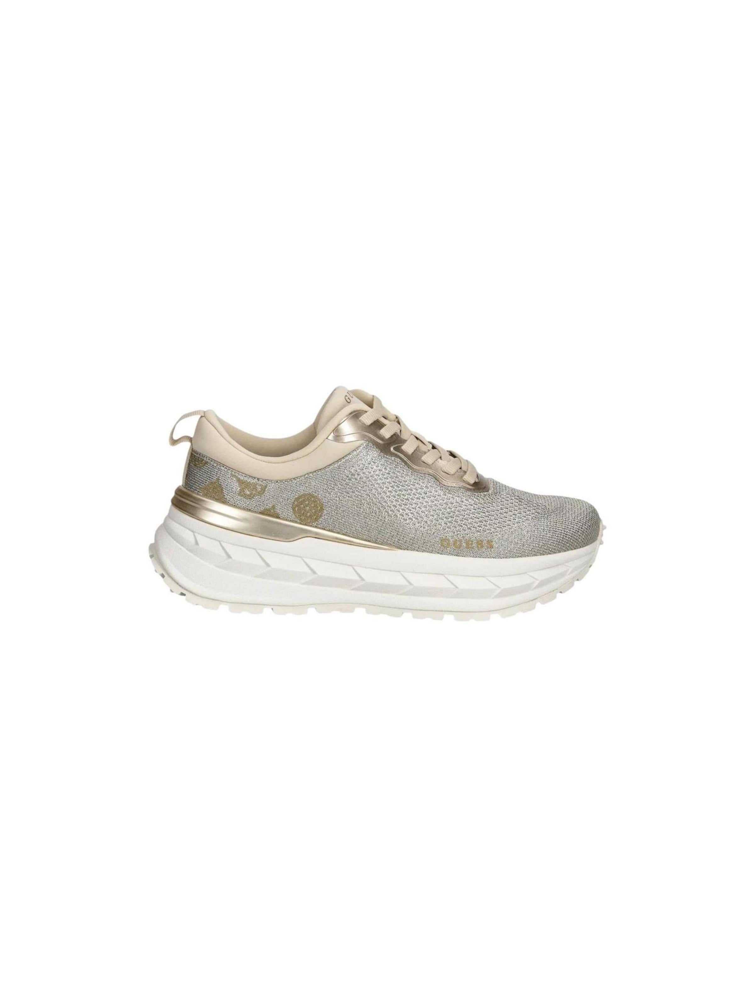 Sneaker bassa 'RUNIT3 FLPRN3 FAB12' di GUESS in argento: frontale