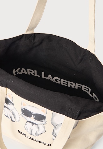 Karl Lagerfeld Nakupovalna torba 'Ikon Choupette' | črna barva