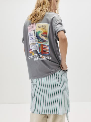 T-shirt Pull&Bear en gris