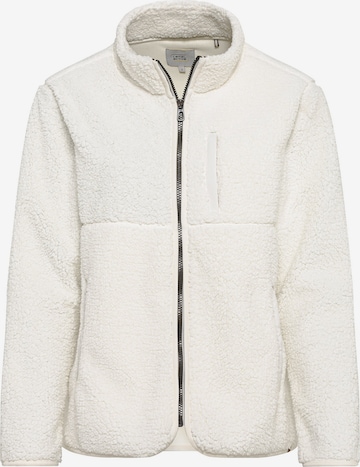 CAMEL ACTIVE Zip-Up Hoodie in White: front