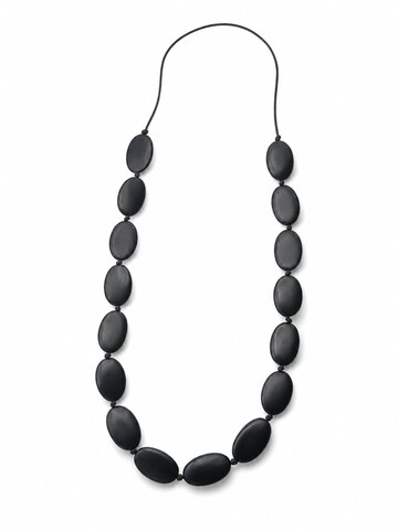 COLLEZIONE ALESSANDRO Necklace 'Charu' in Black: front