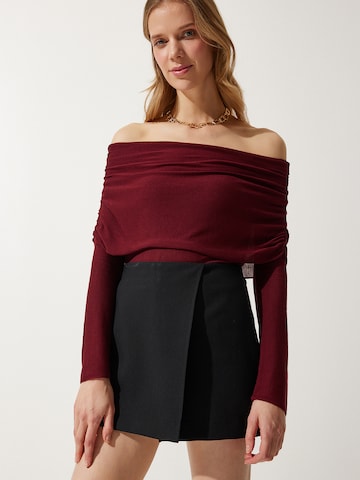 Happiness İstanbul Tröja i röd: framsida