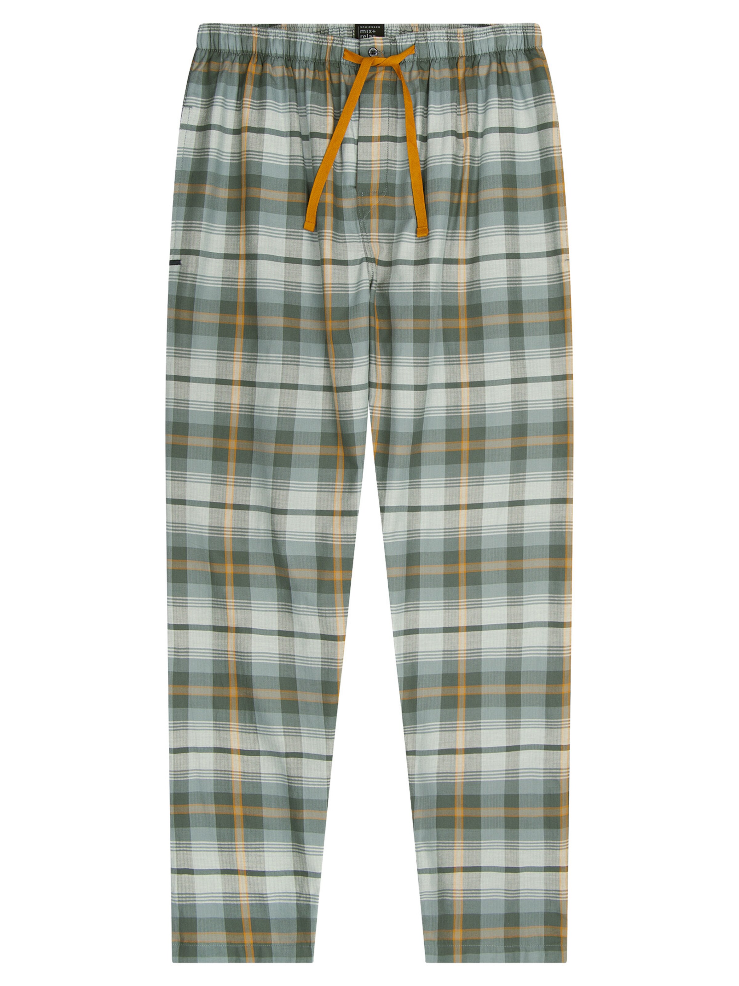 Pantalon de pyjama ' Mix + Relax ' SCHIESSER en vert : devant