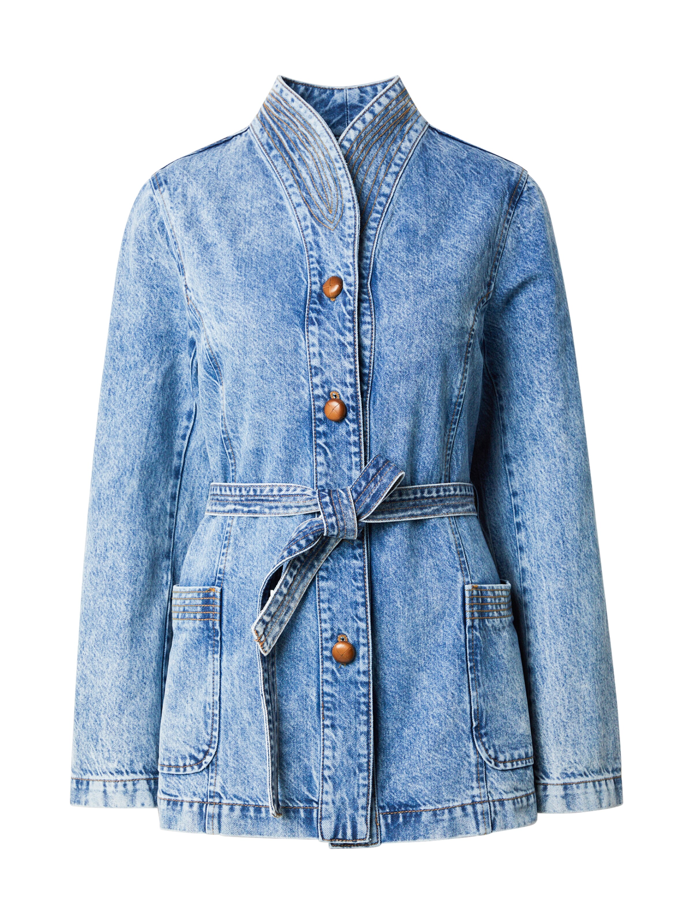 Giacca di mezza stagione di REMAIN in blu: frontale